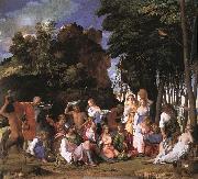 BELLINI, Giovanni The Feast of the Gods Sweden oil painting reproduction